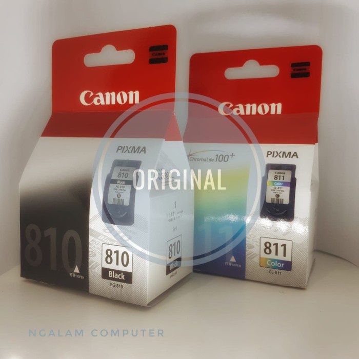 Tinta / Catridge Canon 810 Black / 811 Colour Original IP2770 MP258 - Hitam