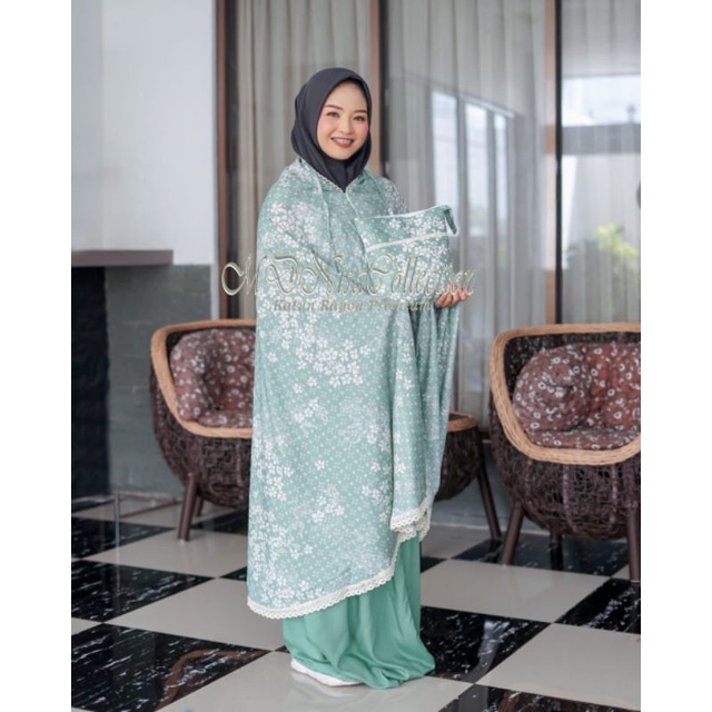 Mukena Dewasa Terlaris Katun Rayon Premium 2 in 1 Motif Arruna