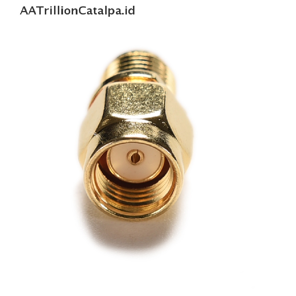 Aatrillioncatalpa RP SMA Male Plug Ke Female Jack Lurus RF Coax Adapter Konektor Konverter