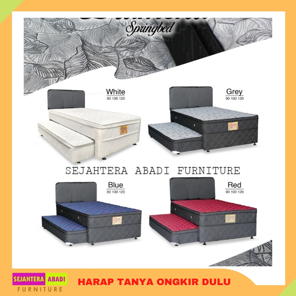 bella springbed 2in1 twin sorong diamond spring matras / set