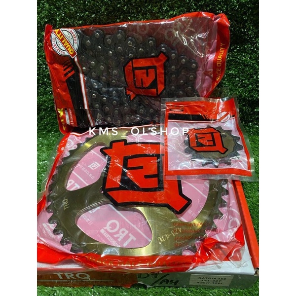 Gear Set Gir Rantai Set Paket Satria FU 150 / Satria FU 150 Barong Merk TRQ