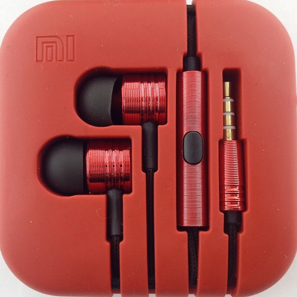 Handsfree Piston 2 - Powerfull Bass Tuning Earphone - Merah