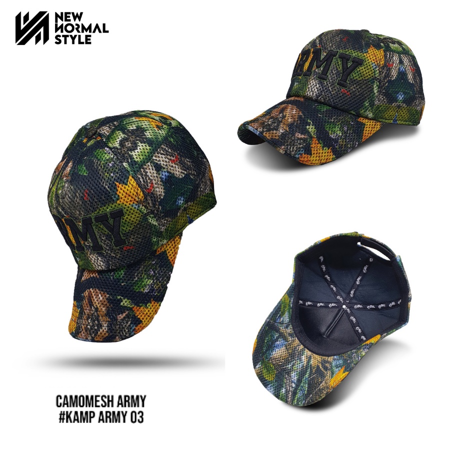 CAMOMASK ARMY SERIES Topi Pria Distro Baseball Jaring Tactical Komando Army Pria Wanita Cowok Kekinian Original Keren Dewasa Murah