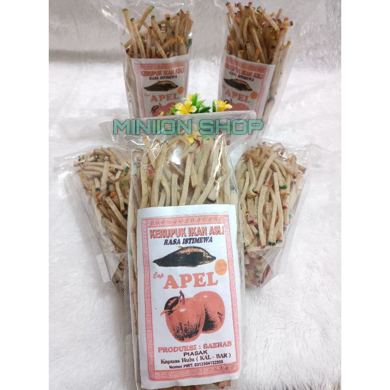 

kerupuk ikan cap apel (stik)