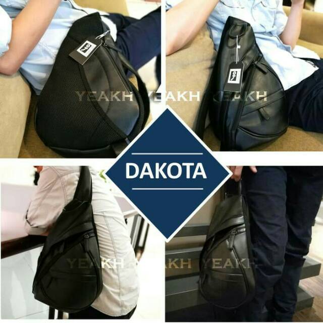 Tas selempang pria kulit import Korea style/tas ishiya DAKOTA