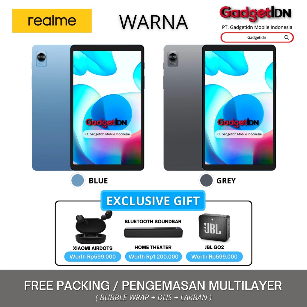 REALME PAD MINI 4/64GB 3/32GB 4G LTE GARANSI RESMI REALME