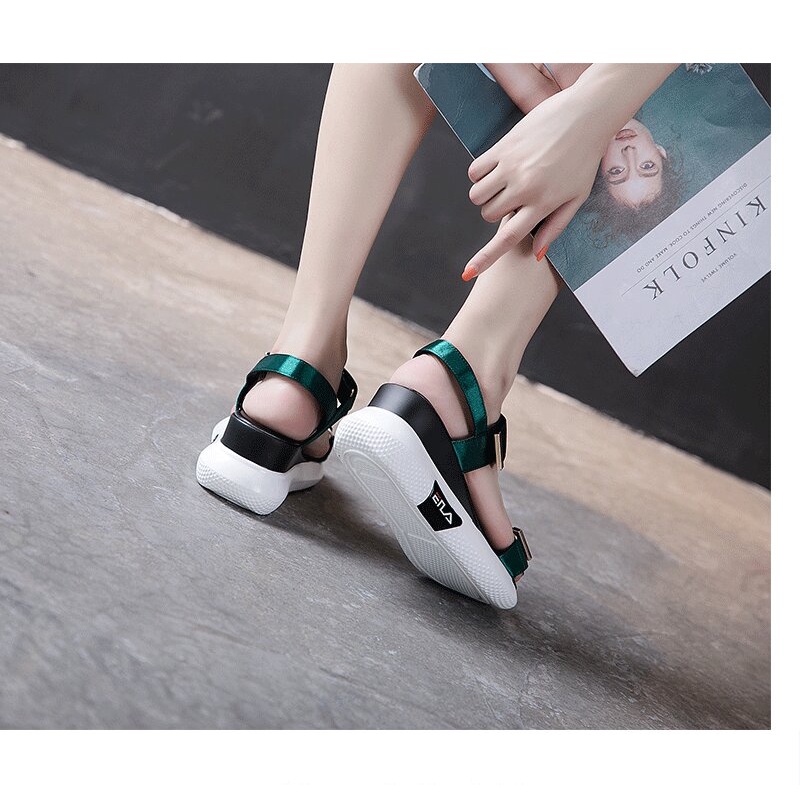 cind 5058,  sandal wanita import fashion sandal flat wanita terlaris dan terpopular