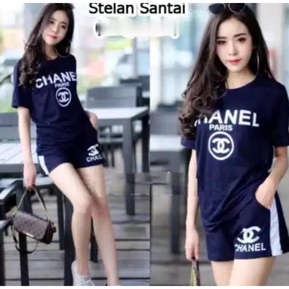 KS SET SANTAI CHANEL / SETELAN WANITA