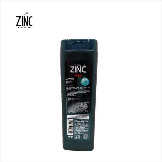 Zinc Shampoo Active Cool Botol 340 ml