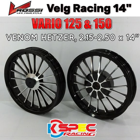 TERLARISS     Velg Racing 14 215 250   Vario 125 &150   VRossi Venom Hetzer Termurah