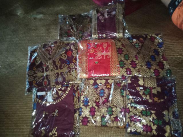 Sarimbit Couple Batik Rok N Blus Wanita Takashimaya Prodo Maroon