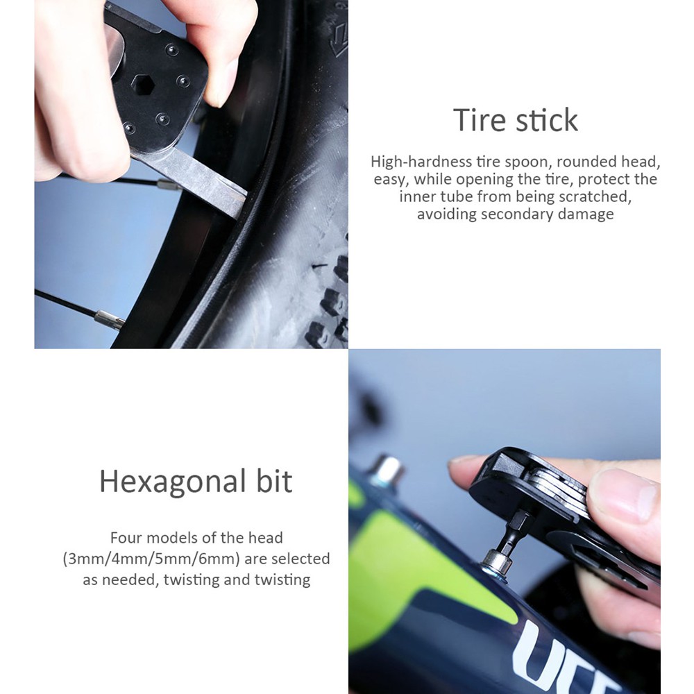 Xiaomi NexTool Set Perlengkapan Reparasi Sepeda Repair Tool Magnetic Sleeve - KT5557 - Black