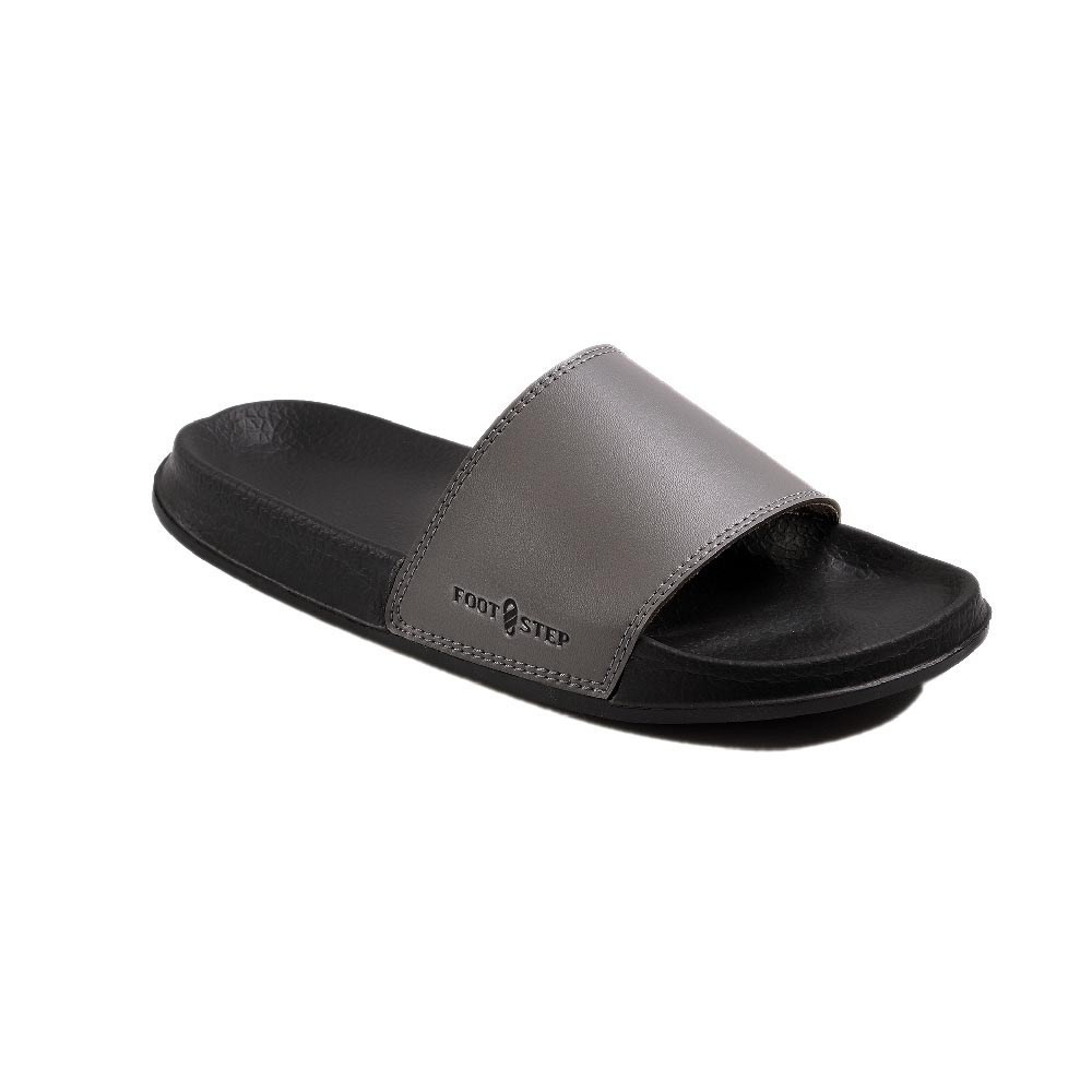 Porto grey sandal selop pria slipon pria santai abu-abu