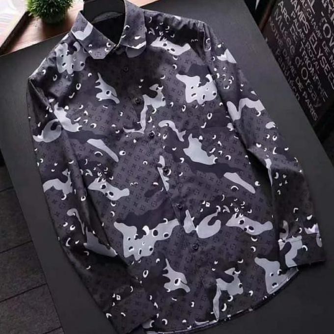 ☛☛ PROMO KEMEJA PRIA☛☛ KEMEJA PANJANG LV PRIA MIRROR QUALITY ] MH102 ON SALE