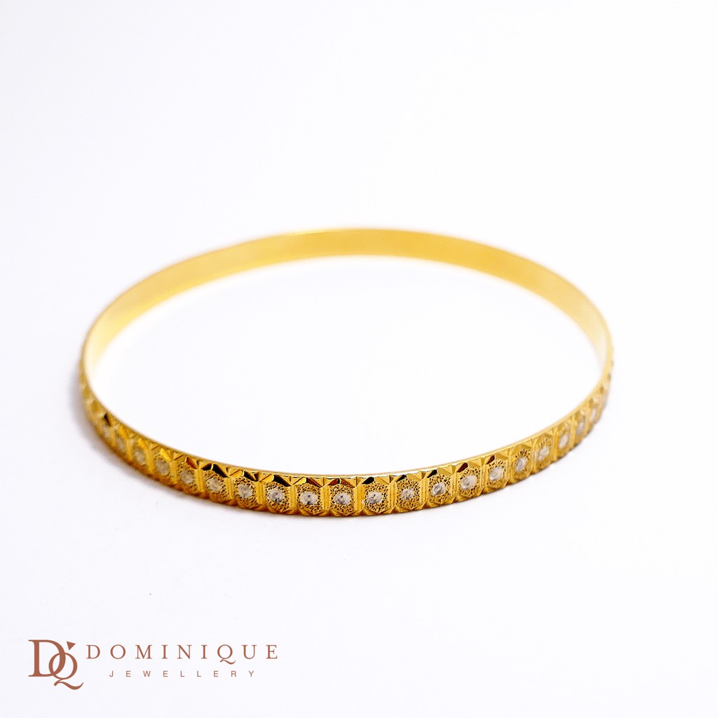 

Dominique Jewellery-Gelang Dubai Standar Internasional 91,6% DQG 0733