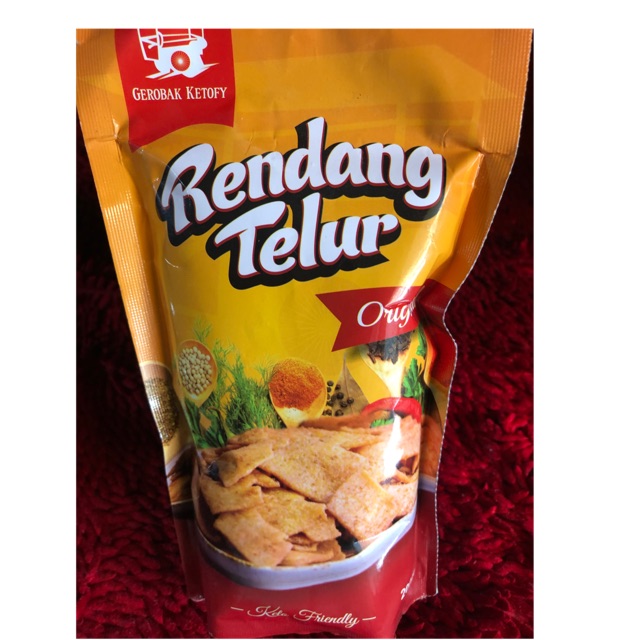 

Rendang telur original cemilan diet