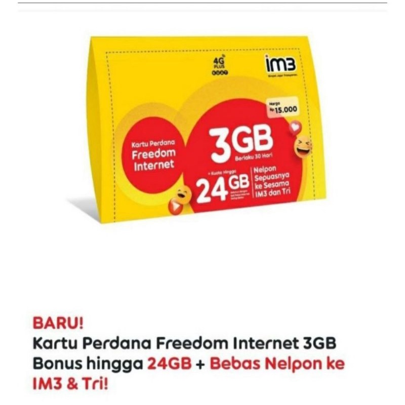 Indosat 3gb murah