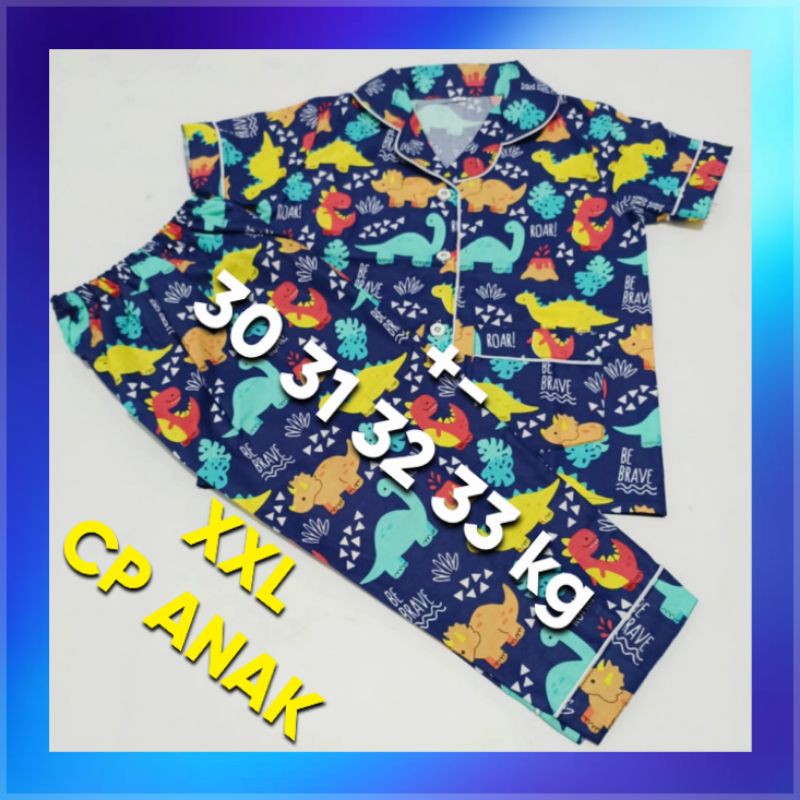 PIAMA KATUN ANAK COWOK STELAN / PIYAMA BAJU TIDUR KATUN JEPANG