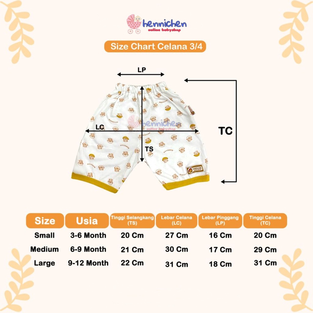 BIG SALE 3 PCS BAJU PENDEK CELANA PENDEK CELANA PANJANG RIB S M L FLUFFY GORILLUX