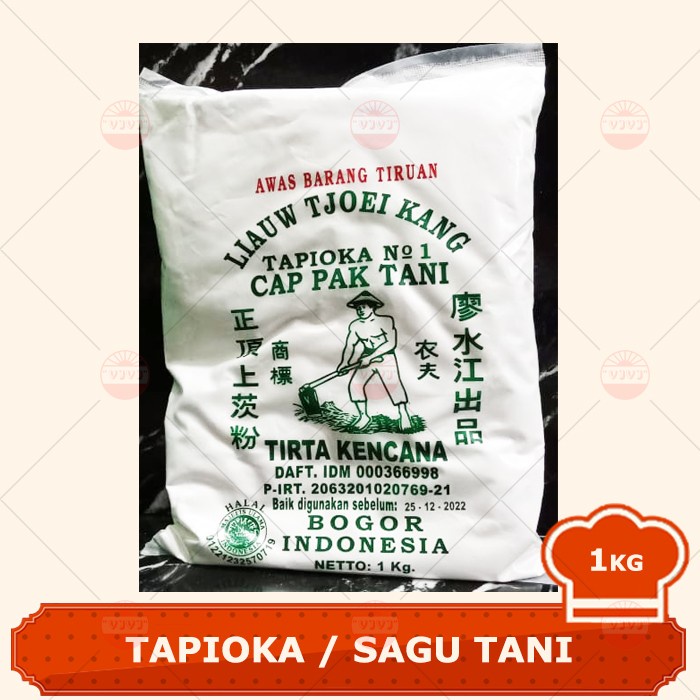 

PROMO [COD] TEPUNG TAPIOKA / SAGU CAP PAK TANI 1KG