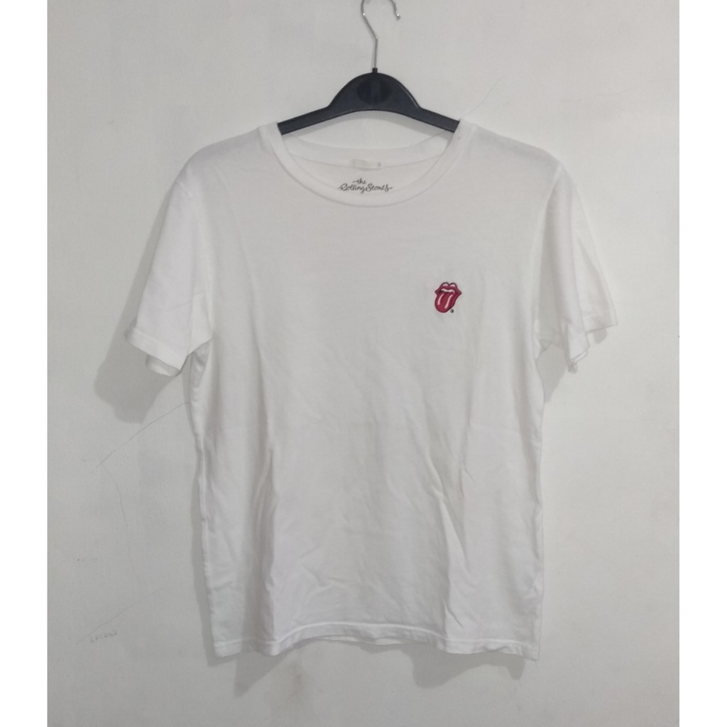 The Rolling Stones X GU by Uniqlo Washed White Shirt (Unisex)