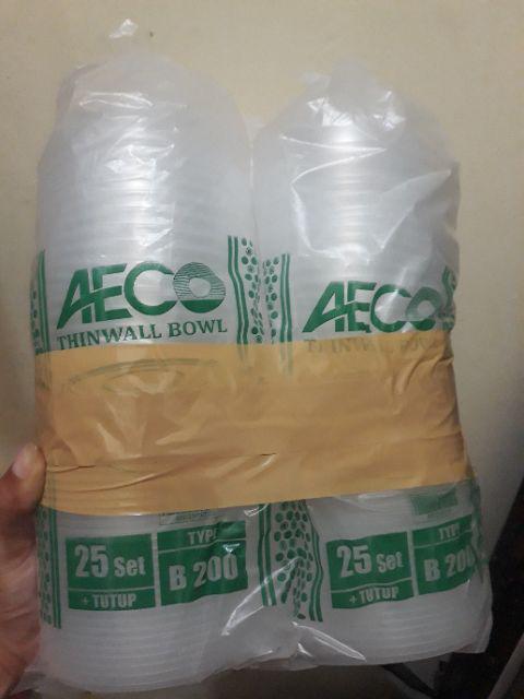 (isi 25 Pcs) Cup Plastik 450ml/ Mangkok Plastik/gelas Plastik/ Thinwall Round 450ml/ Cup Puding
