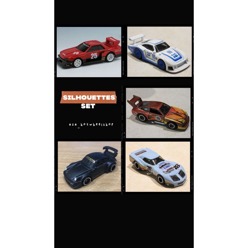 Hot Wheels Silhouettes SET HW Silhouette Hotwheels Car Culture