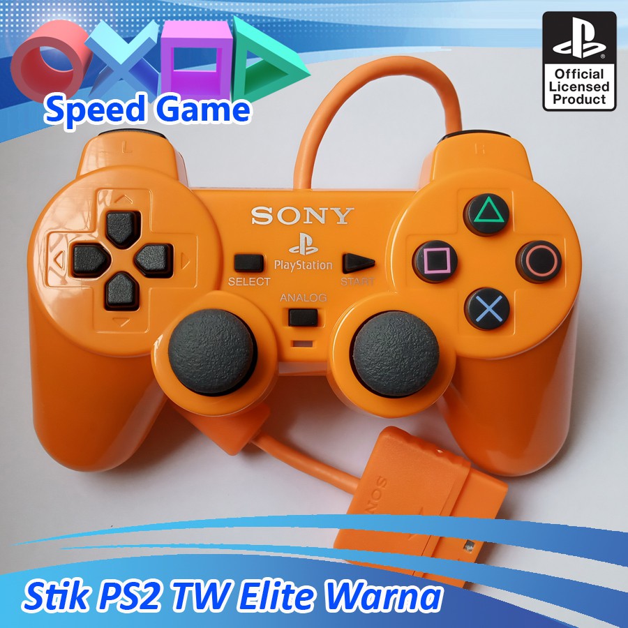 Stick stik PS2 PS 2 TW Hitam ELITE stik ps2 ps stik PlayStation/stik getar merek ELITE 02