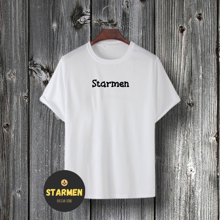 Kaos Distro UniSex STARMEN Katun Combed 30s/ sablon polyflex/polyflex premium / Pakaian Pria Wanita Atasan Cowok Cewek /kaos kekinian/ kaos viral/ tshirt tumbrl tee basic/ Kaos kata kata / kaus / kaus oblong oversize kaos murah best seller ready