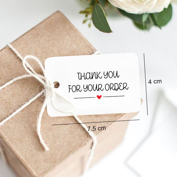 

Tag Souvenir gift / Barang Jualan ( Thank You For Your Order )