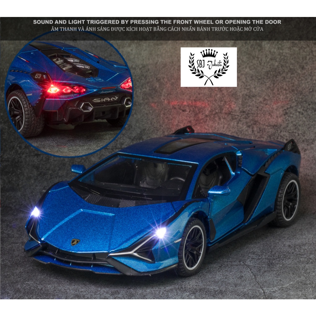 DIECAST Miniatur MOBIL Lamborghini SIAN LIGHTNING DH Skala 1:32