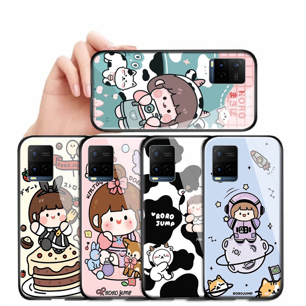 [S133] Softcase Glass Kaca  VIVO Y33S , SOFTCASE GLASS VIVO Y33S , CASE HP VIVO