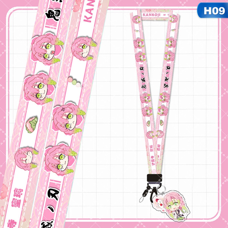 Lanyard Leher Bahan Akrilik Motif Anime Demon Slayer Kimetsu No Yaiba