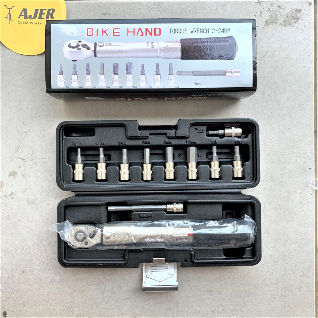 Kunci Torsi sepeda Bike Hand 2- 24 Nm Torque Wrench set YC 617 2s