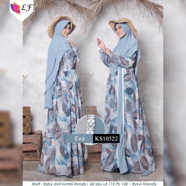 Baju Gamis Eva/Gamis murah/gamis solo/gamis syari