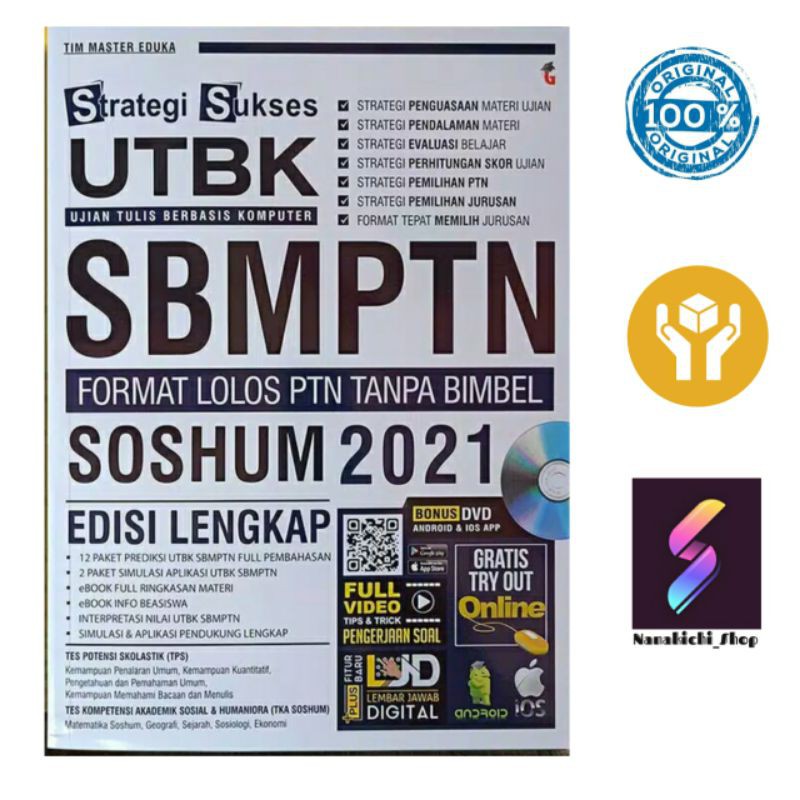 BUKU SBMPTN UTBK BUKU PSIKOTES STRATEGI SUKSES UTBK SBMPTN SOSHUM 2021 LOLOS PTN TANPA BIMBEL