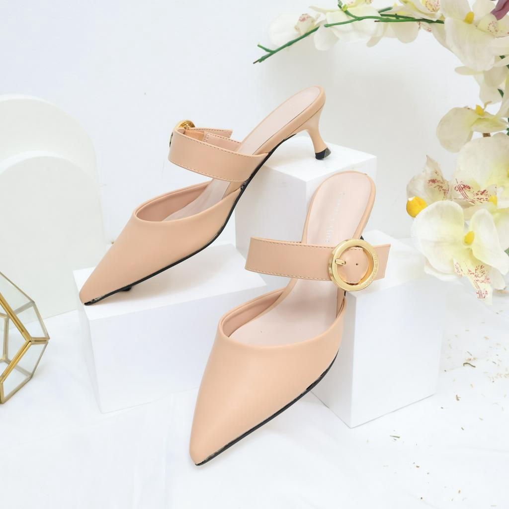 [ NEW ] Sepatu Wanita C*K  490 - SNR Heels 4,5cm