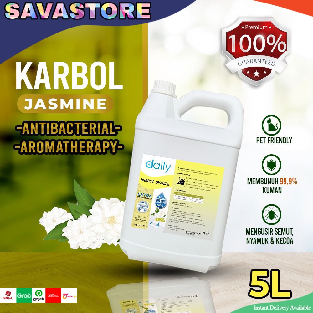 KARBOL PREMIUM 5 LITER DAILY CITRONELLA OIL EXTRA DISINFEKTAN 5 L