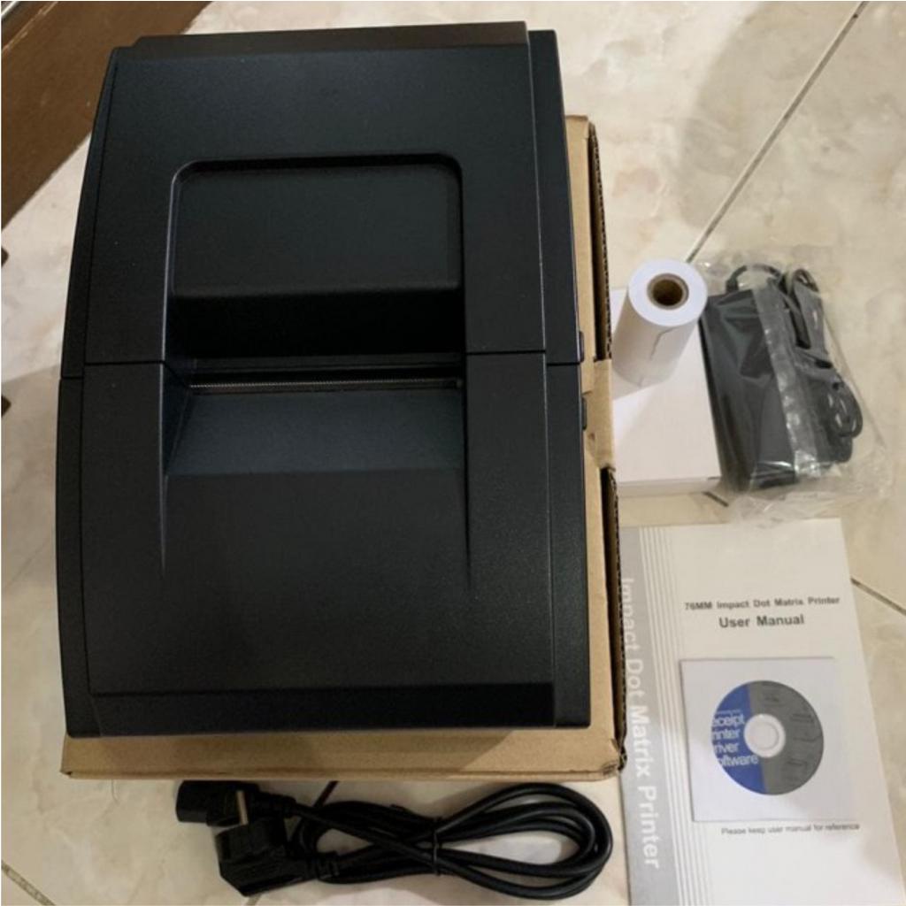 Printer Kasir Rangkap Kertas Sharkpos DM-76H NCR 1ply 2ply 3ply 76MM Tellstruk DM76H / DM 76 H Multioffice 76X60 Dotmatrix / Dot Matrix - Dotmatrik Iware