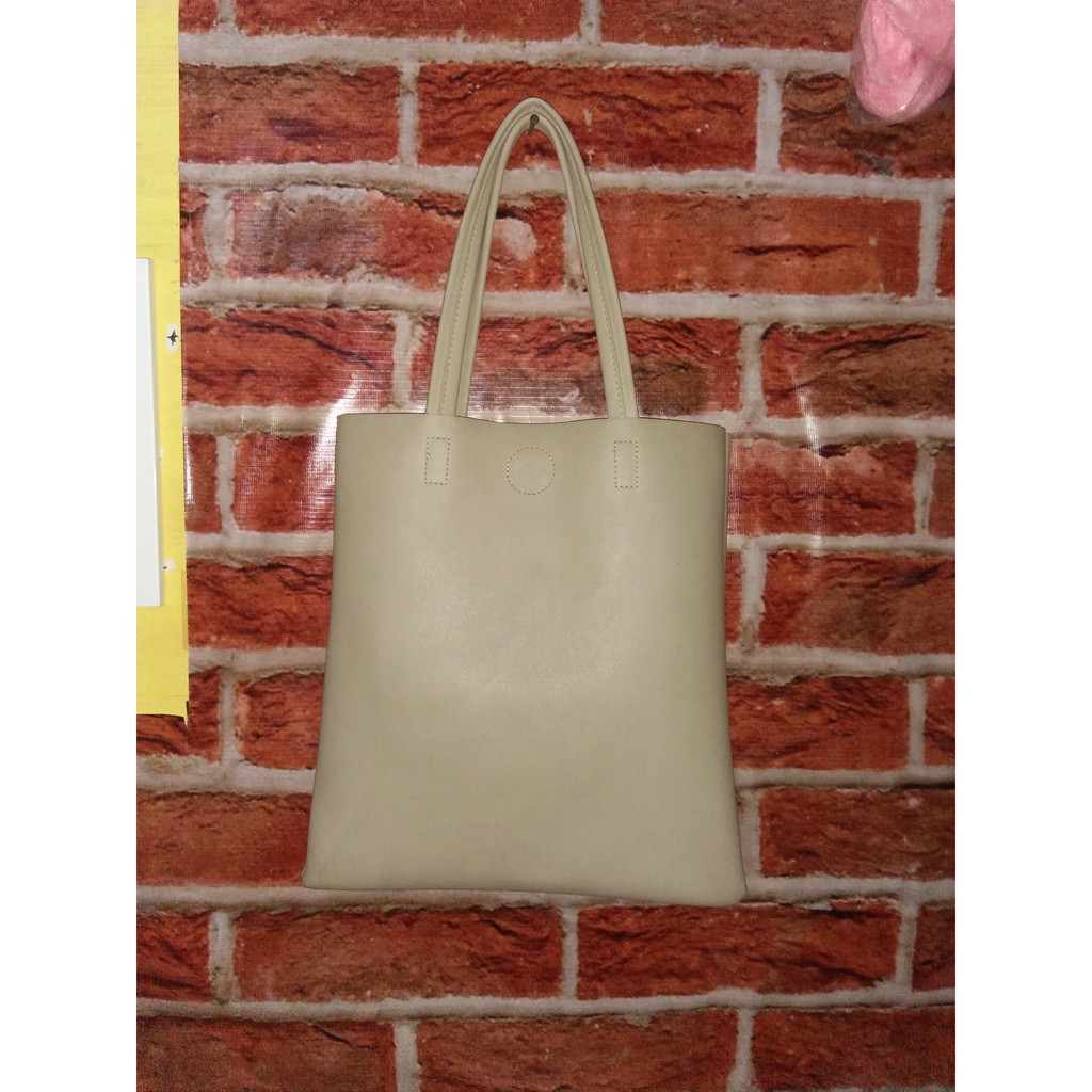 Tas Miniso Krem Original + Totebag Maroon  (PRELOVED)