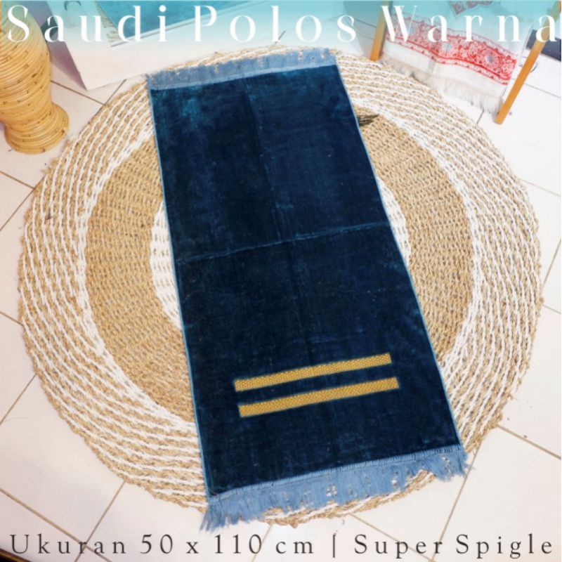 SAJADAH TURKY POLOS TANGGUNG UKURAN 50×110 CM SUPER SPIGEL MOTIF SIMPLE