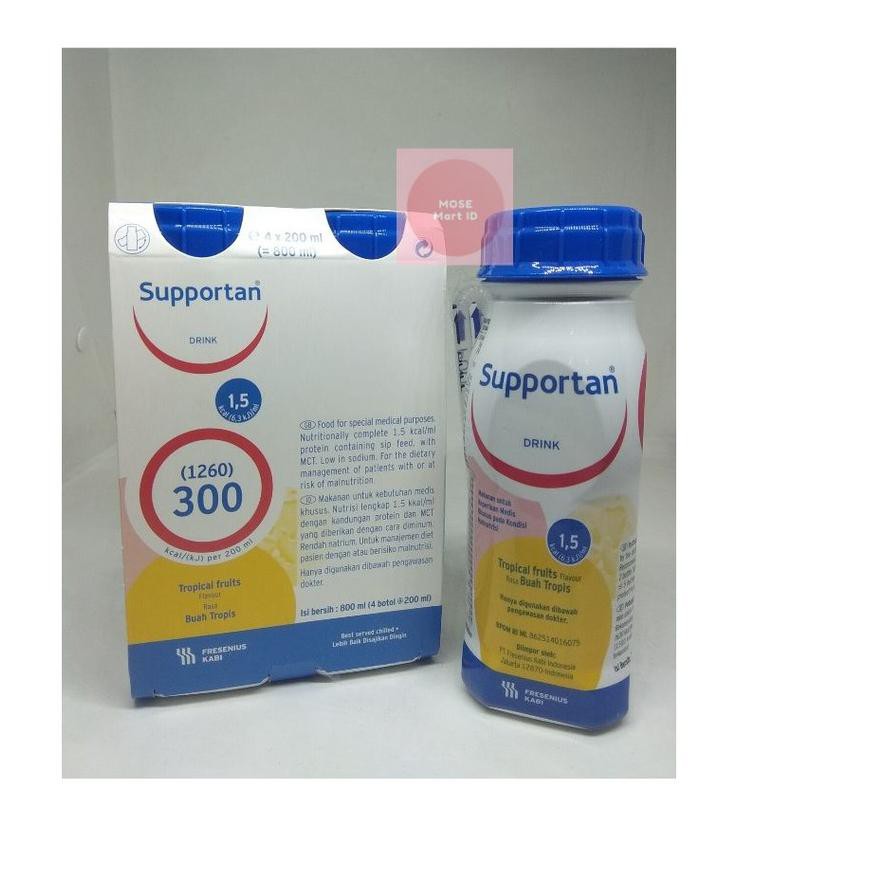 

GH2❀ Fresenius Kabi Supportan Drink Tropical Fruits [200 mL] Banyak Peminat