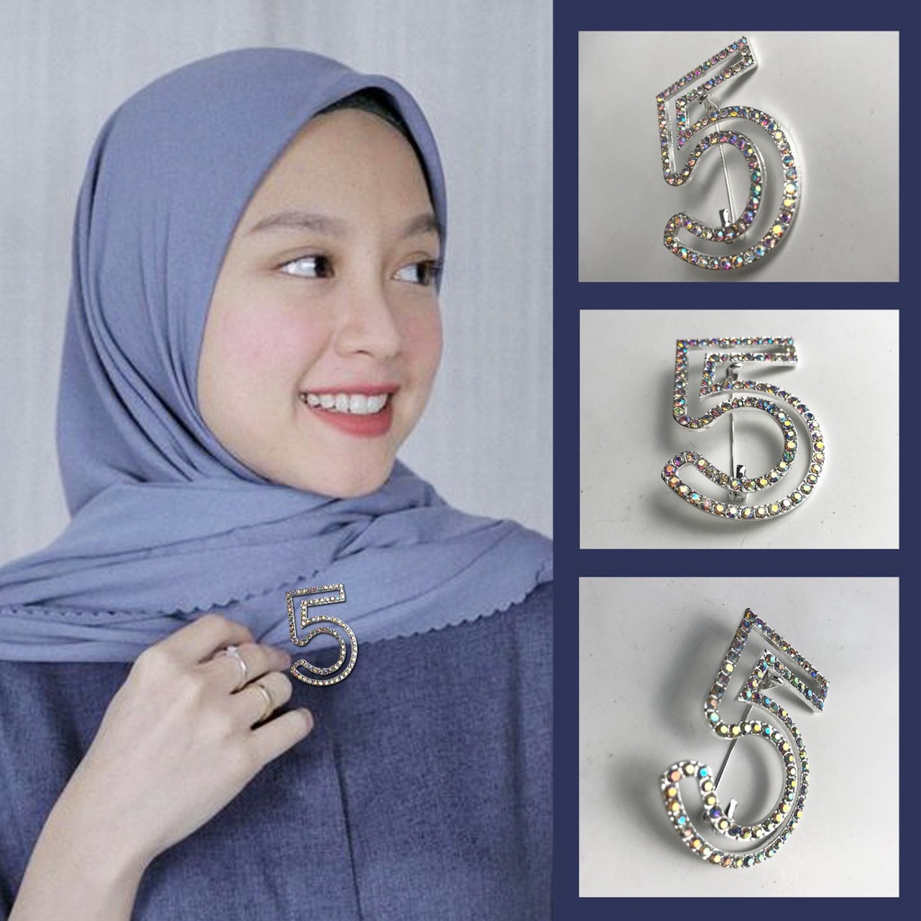 TERLARIS - Bros Angka 5 | Bros Motif | Bros Wanita | Bros Korea | Bros Diamond | Silver Bros - JM911