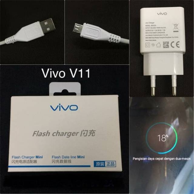 Charger Vivo V11 V15 Fast Charger Original Casan Vivo Fast Charging