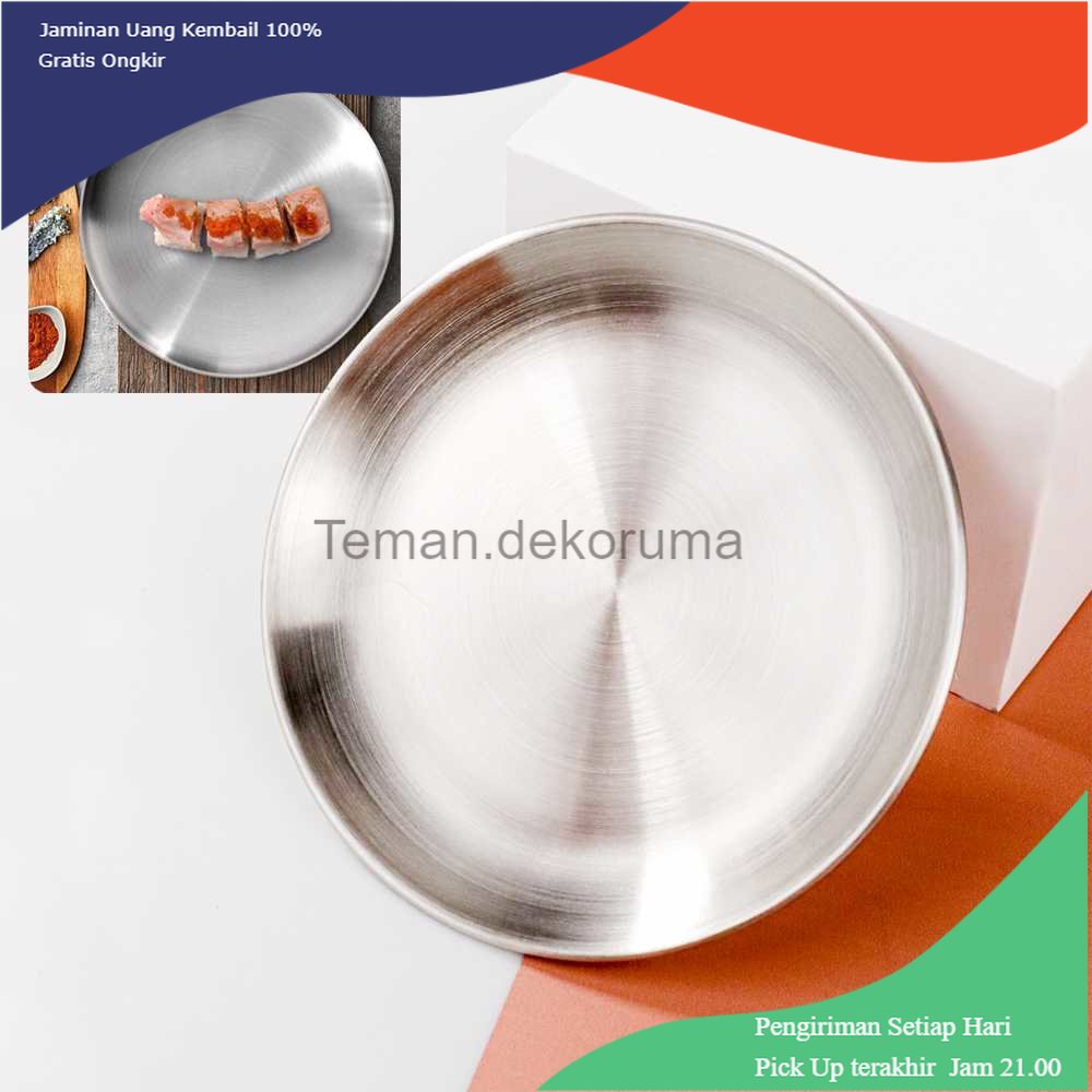 TD - PR1 OUCHEKIT Piring Makan Nampan Baki European Stainless Steel - SN017