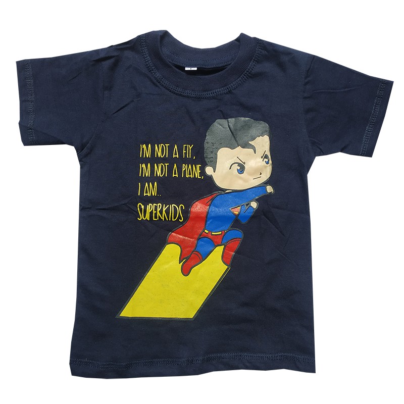 Baju Superman Anak Kaos Superhero Atasan Anak Laki Laki dan Bayi Umur 2 3 4 5 Tahun