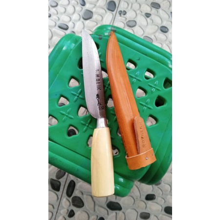 pisau sarung kulit sapi/pisau sarung/pisau baja/pisau lokal