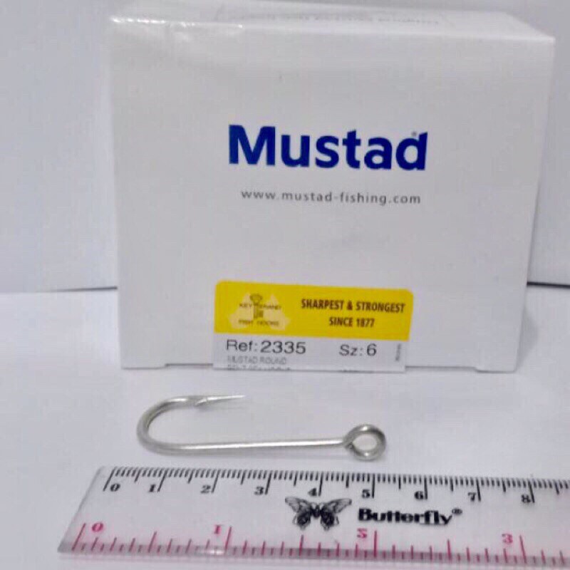 Mata Pancing Kail Mustad Round Bent Sea Hooks Tipe 2335 No 6 Dijual Per Kotak Isi 100pcs