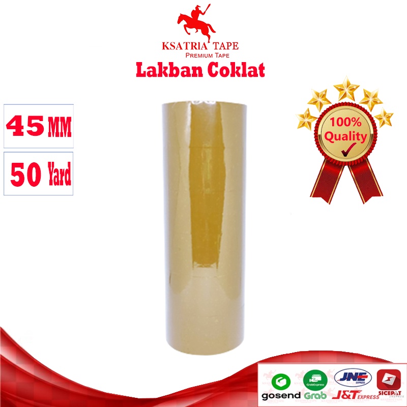 

[TERMURAH] Lakban OPP Tape / Lakban Coklat Dunia Packing 50 Yard (1 Slop) -COD