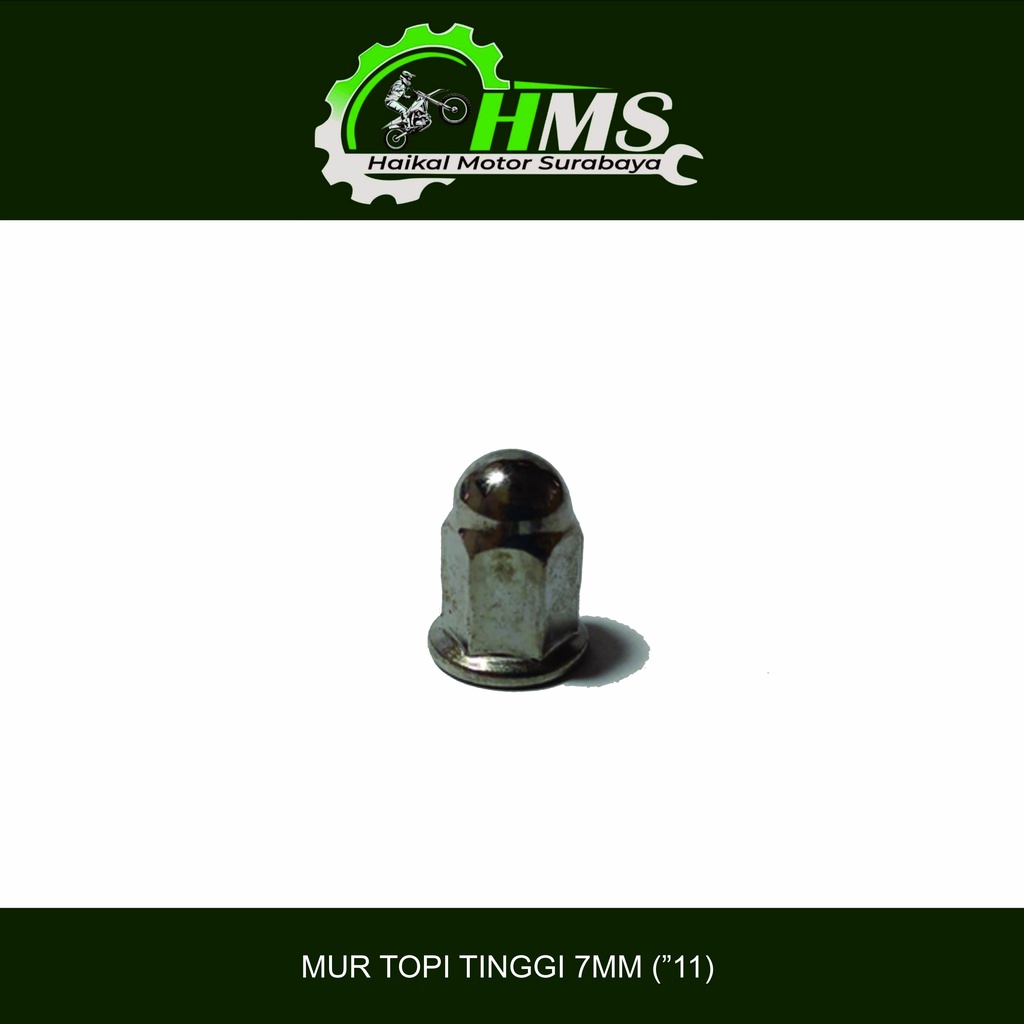 MUR TOPI TINGGI 7mm ("11) CROM - MOR HEAD COP GRAND / MUR KNALPOT VARIO